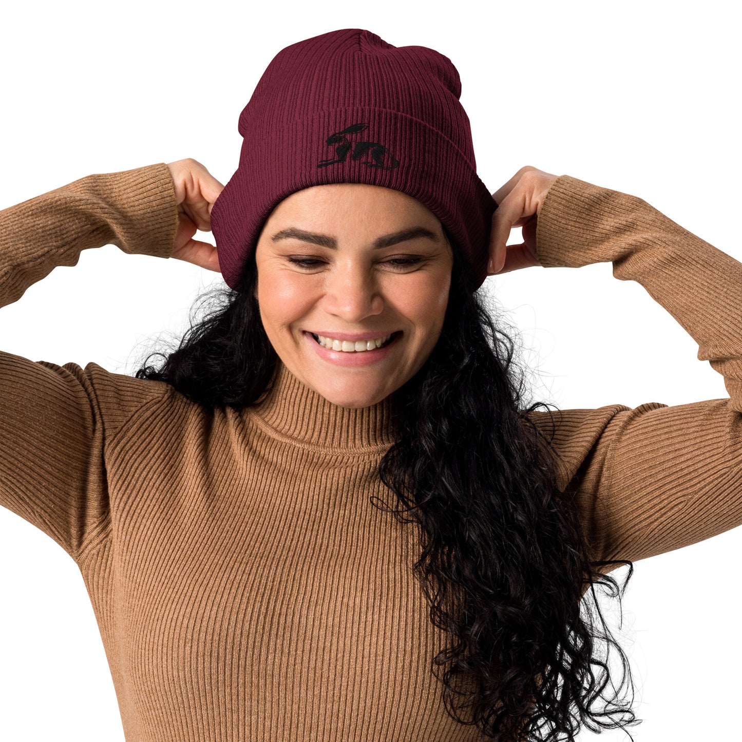 House of Hare organic ribbed beanie